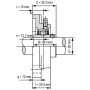 Подшипниковый узел UCF204 TECHNIX
