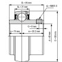 Подшипник UC208 TECHNIX