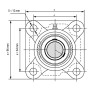 Подшипниковый узел UCF204 TECHNIX