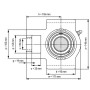 Подшипниковый узел UCT211 TECHNIX