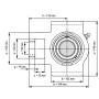 Подшипниковый узел UCT212 TECHNIX