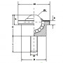 Шариковая опора SP 15 B M8X15 TECHNIX