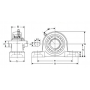 Подшипниковый узел UKP212+H2312 TECHNIX