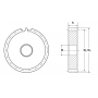 Зубчатая шестерня без ступицы, M=1, Z=110 CM26110 TECHNIX