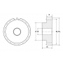 Зубчатая шестерня со ступицей, M=1,5, Z=53 PM27053 TECHNIX