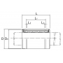 Линейный подшипник LM20-L-UU TECHNIX