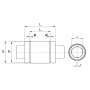 Линейный подшипник LME12-UU-AJ (KBS1232PP) TECHNIX