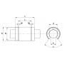 Линейный подшипник LME50-UU-OP (KBO50100PP) TECHNIX