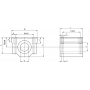 Линейный подшипник в сборе с корпусом SCS20-L-UU TECHNIX