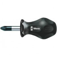 Короткая отвертка шлицевая WERA для карбюратора 336, 0.6x3.5x25 мм, 110068