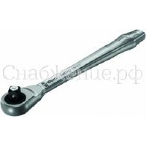 Трещотка Zyklop Metal Push, переставной квадрат, ⅜