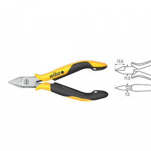 Бокорезы Professional ESD, 115мм мяг1,0мм в блистере